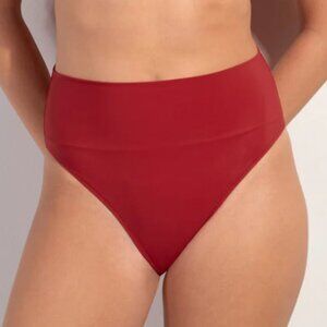 Tobago- Madder red high-waisted bikini bottoms size XS